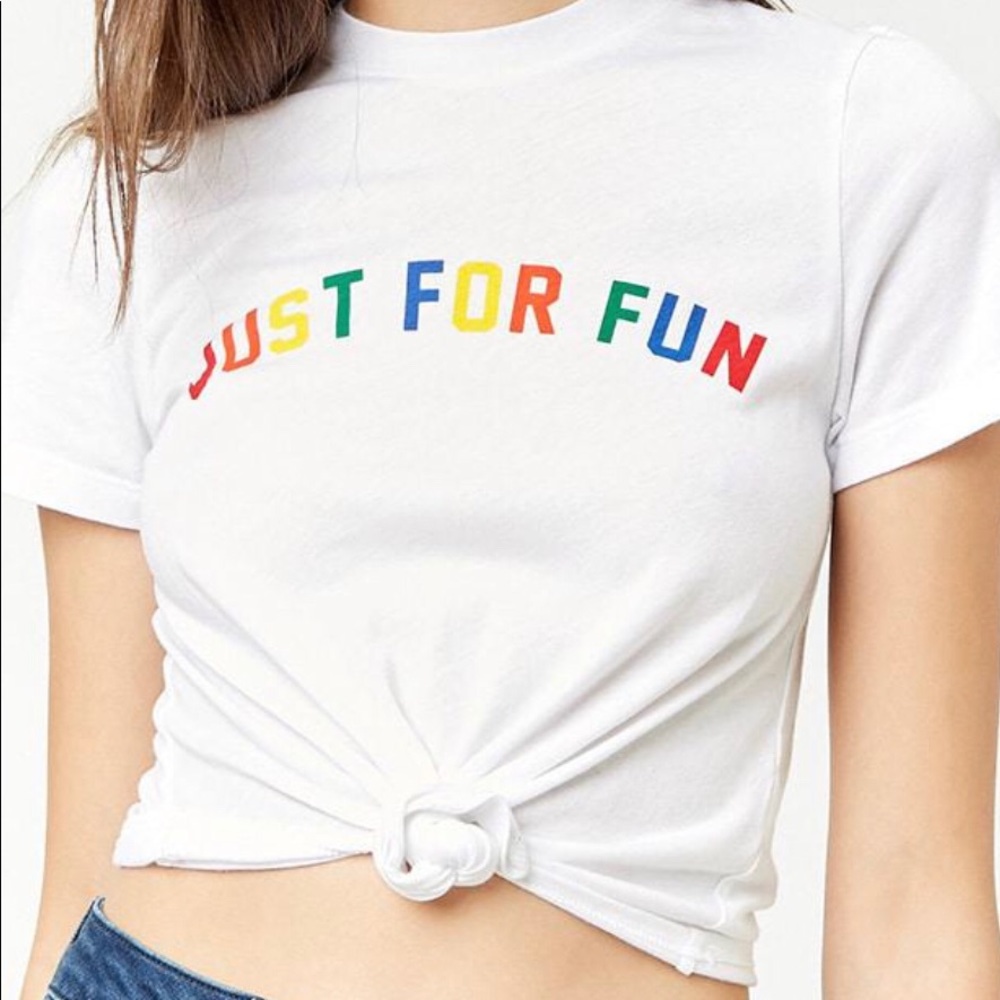 Forever 21 Just for Fun Knot Tee